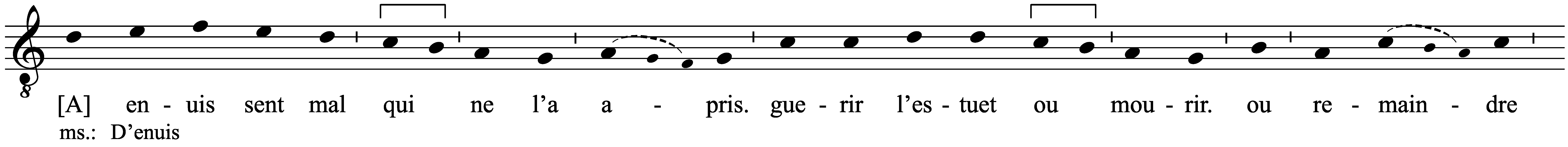 Work musical notation